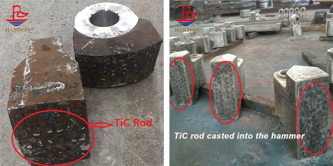 Titanium Carbide Cermet Rod for Stone Machines Crusher Replacement Casting Foundry