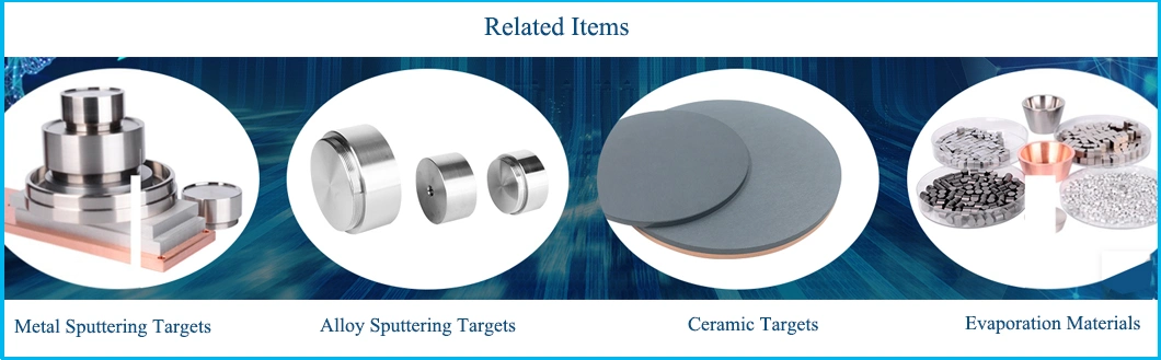 99.995% Purity Metal Ti Titanium Round Sputtering Target for Thin Film Coating
