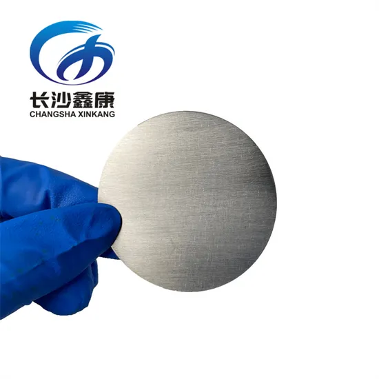 Xinkang 99.99% Purity Material Metal Titanium Sputtering Target Round Ti Titanium Target 