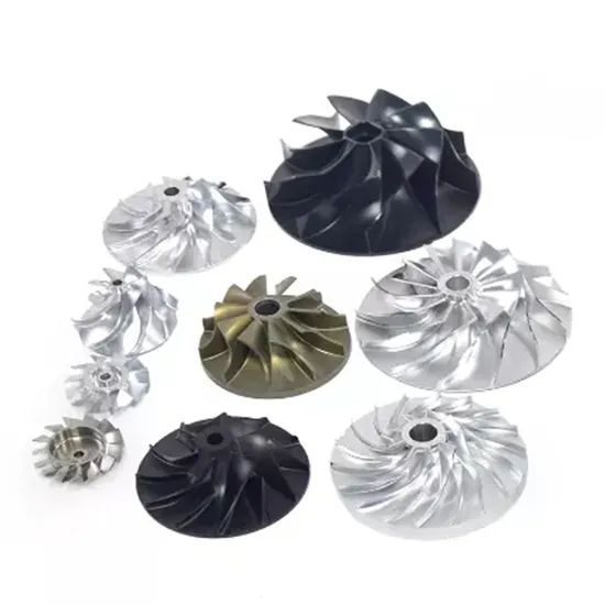 Customized 5 Axis Titanium Alloy Aluminum Stainless Steel Vacuum Casting Turbine Compressor Wheel and Shaft 